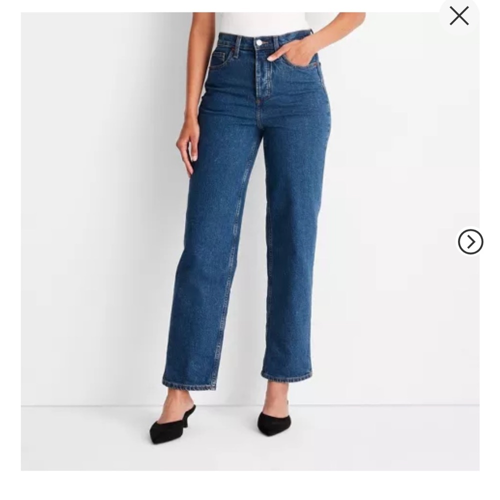 Brand new without tags dark wash straight leg jeans
